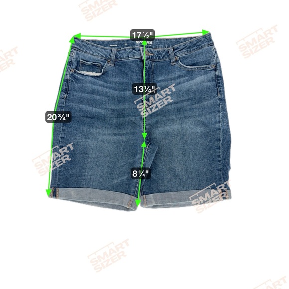 Sonoma Blue Denim Women’s Bermuda Shorts Size 16 - Picture 6 of 6